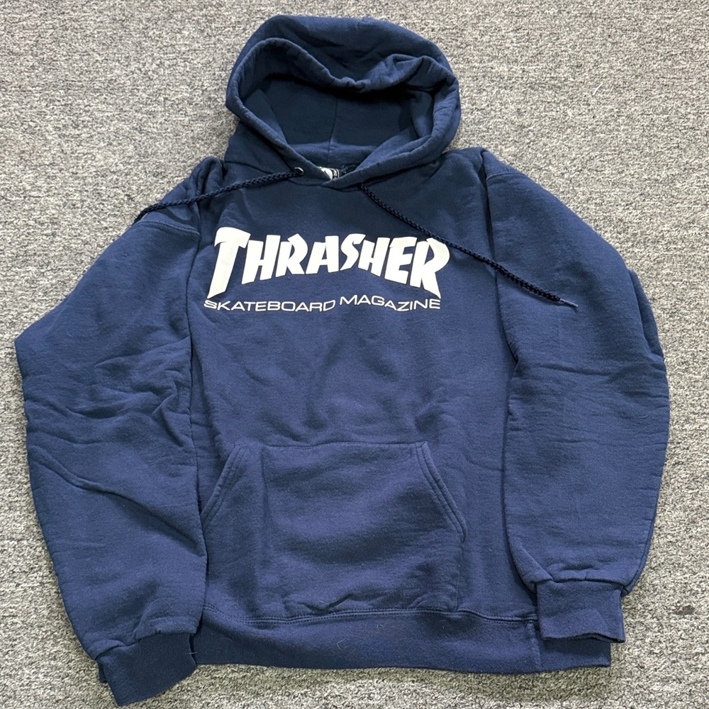 Thrasher Dark Blue Skate Hoodie